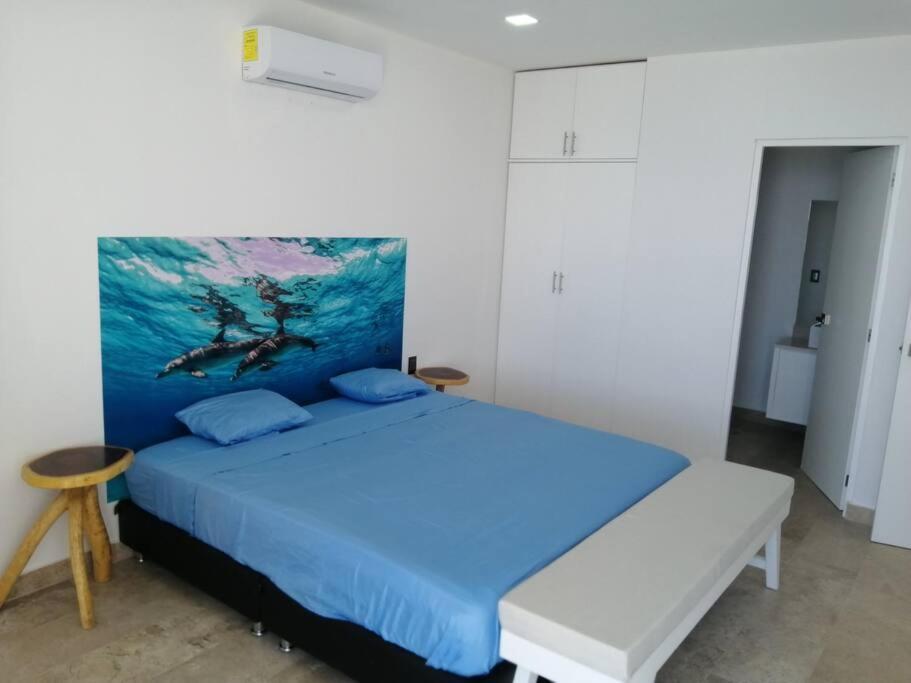 Mahaguay - Dpto 2 Recamaras Frente Al Mar Apartment Mahahual Ngoại thất bức ảnh