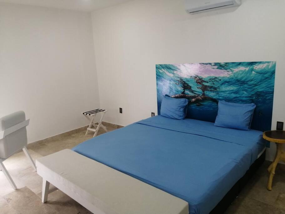 Mahaguay - Dpto 2 Recamaras Frente Al Mar Apartment Mahahual Ngoại thất bức ảnh